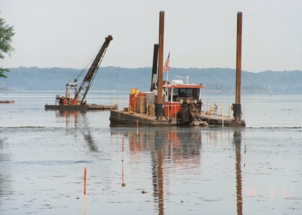 1995 The brand new Michael B Dredge (Potters Marsh Project)