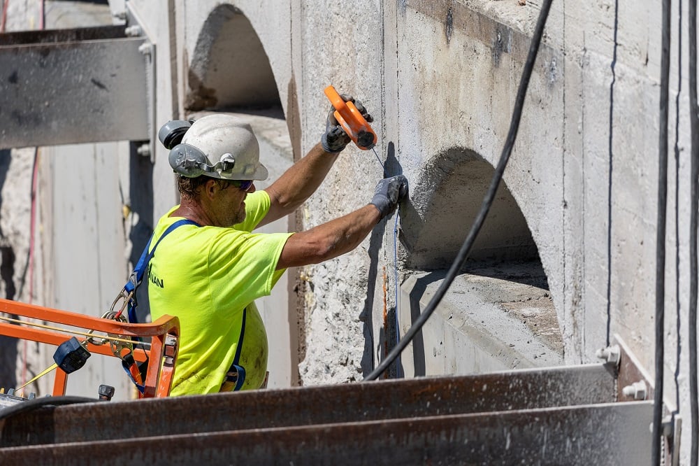 Big Sandy Dam Concrete Work