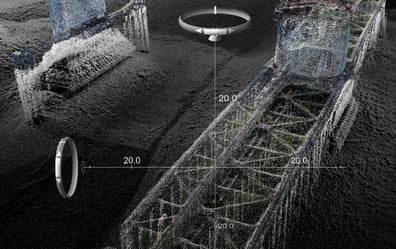 multibeam survey, scour protection, bridge pier repairs, underwater inspections