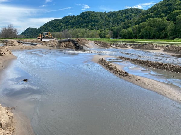 Nelosca Lansing, IA Critical Velocity Dredged Sediment CDF