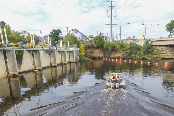 Nelosca completing a survey of a hydroelectric dam