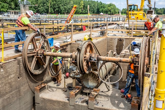 Picking Gate Machinery Lock and Dam