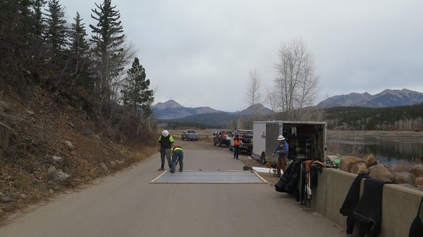 Rubber membrane for dam repair