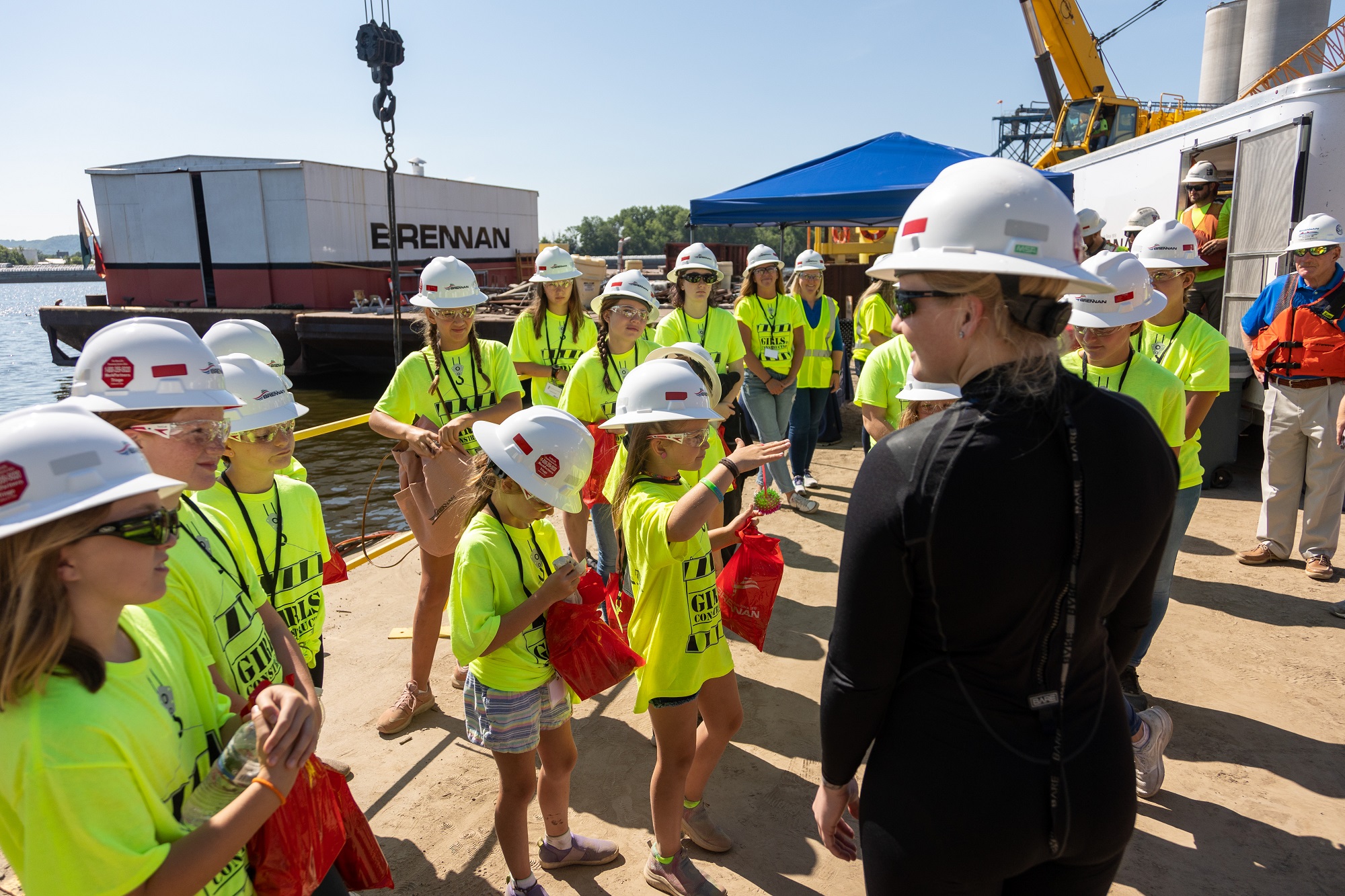 Nelosca Female Diver during Girls in Construction Day