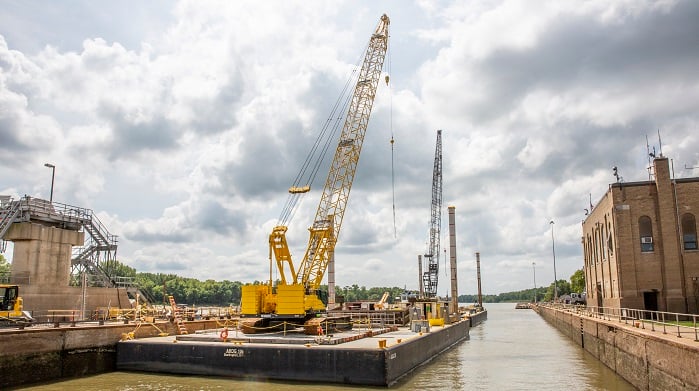 La Grange Crane on Water