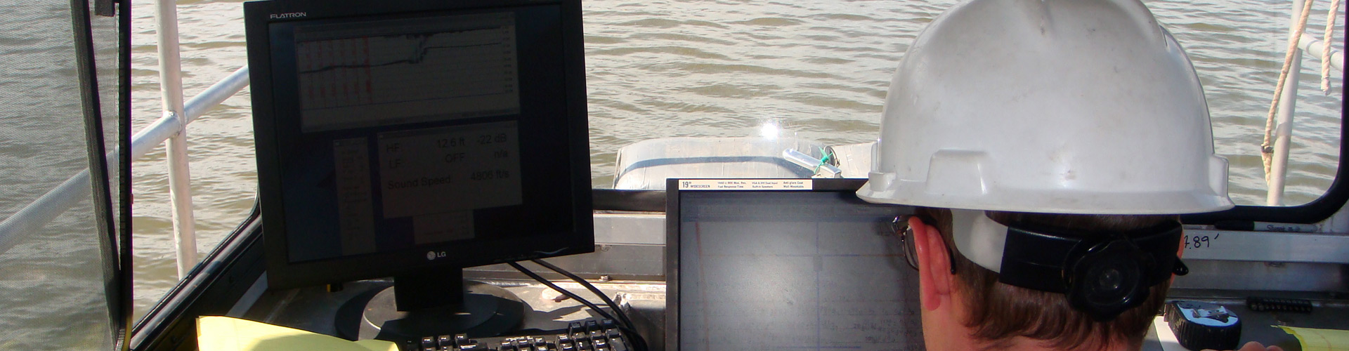 bathymetric survey, hydrographic survey, water surveys, river surveys, marine construction