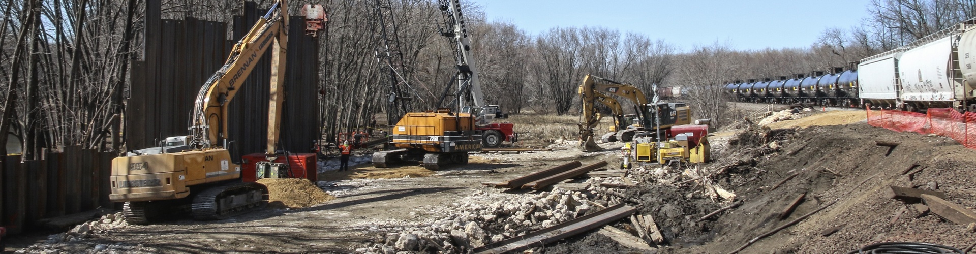 derailment response, railroad construction, railroad cleanup, derailment cleanup, environmental response, railroad contractor